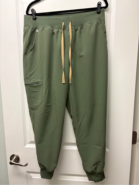 Figs Pants - Figs Olive Green Women's High Waisted Zamora Jogger Scrub Pants